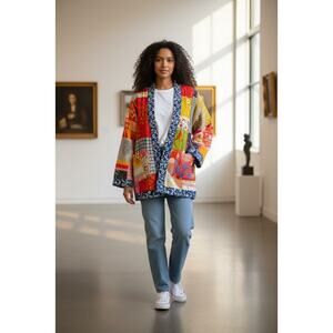 Sevya Handmade - Kantha Reversible Jacket - One Size